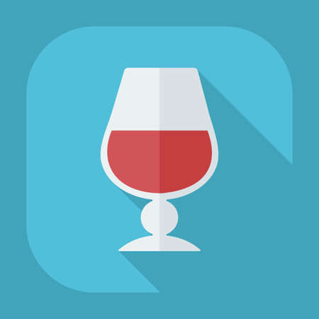 Flat modern design with shadow container a drinkのイラスト素材