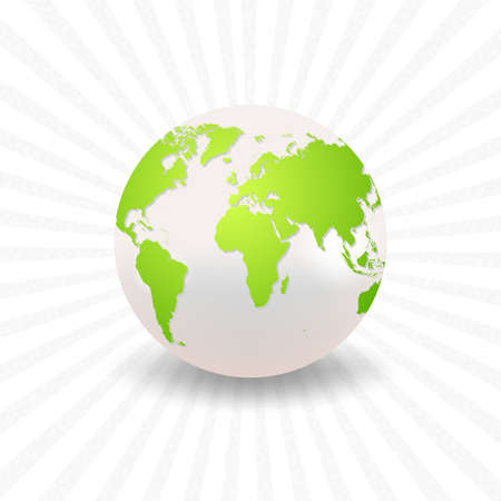 planet earth, with a realistic world mapのイラスト素材