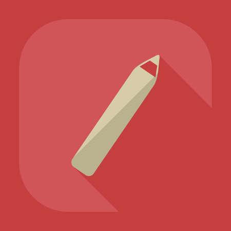 Flat modern design with shadow icon Eyelinerのイラスト素材
