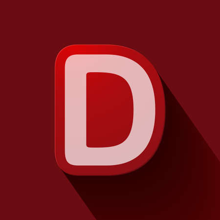 Volume icons alphabet: Dのイラスト素材