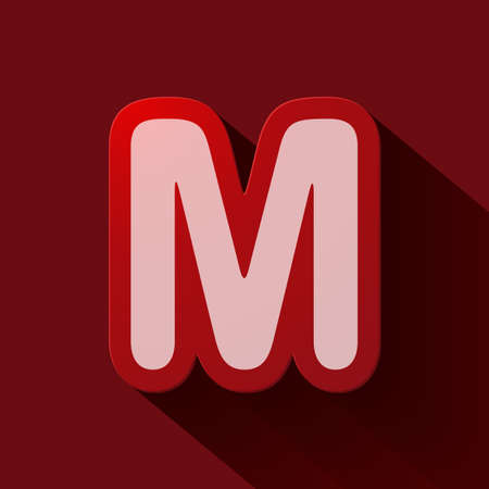 Volume icons alphabet: Mのイラスト素材