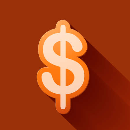 Volume icons symbol: Dollar sign . Colorful modern Style.のイラスト素材