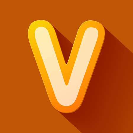 Volume icons alphabet: Vのイラスト素材