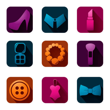 Volume icons set: fashionのイラスト素材