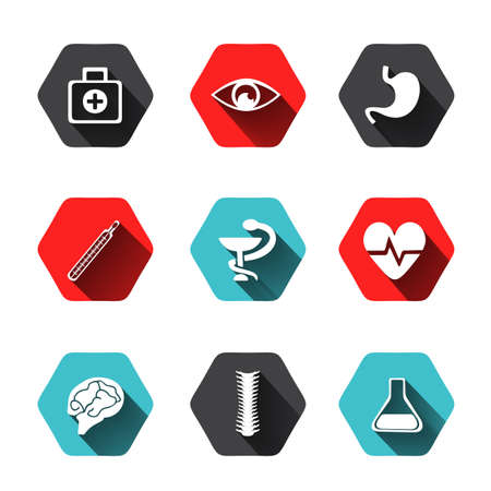 Paper clipped sticker: medicineのイラスト素材