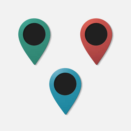 Realistic color pointer: iconのイラスト素材