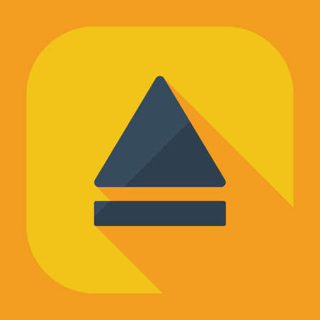 Flat modern design with shadow icon playerのイラスト素材