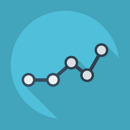 Flat modern design with shadow business iconのイラスト素材