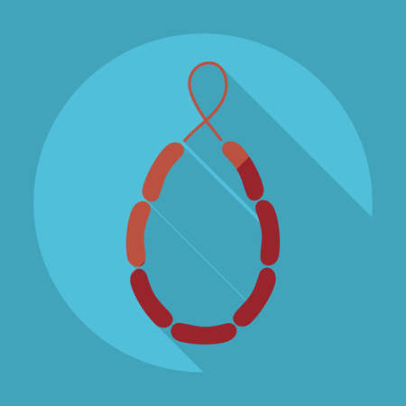 Flat modern design with shadow meat productsのイラスト素材