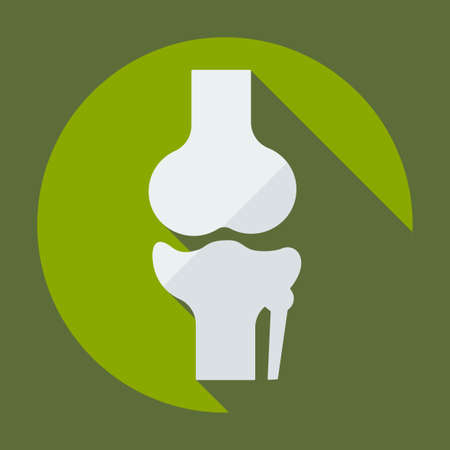 Flat modern design with shadow knee-jointのイラスト素材