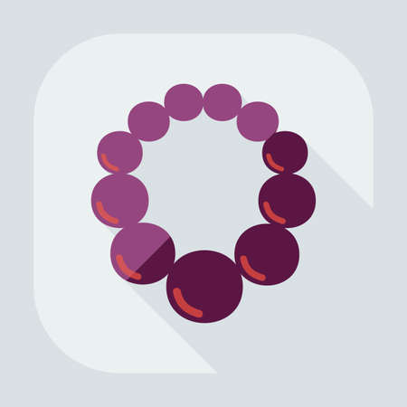 Flat modern design with shadow icon necklaceのイラスト素材