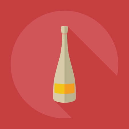 Flat modern design with shadow icons beverageのイラスト素材