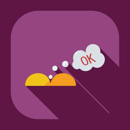 Flat modern design with shadow icons turd, faecesのイラスト素材