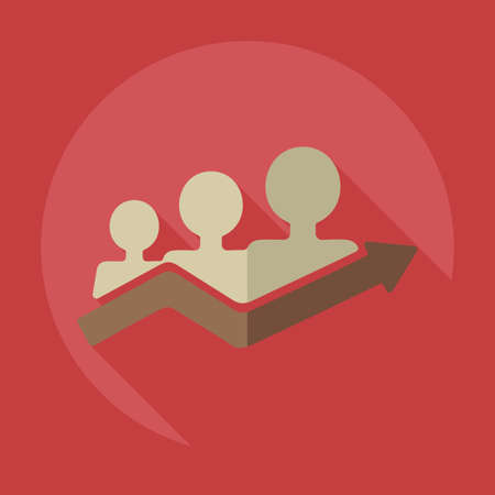 Flat modern design with shadow icons business iconのイラスト素材