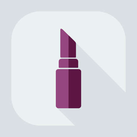 Flat modern design with shadow icon lipstickのイラスト素材