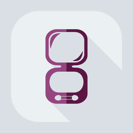 Flat modern design with shadow icon pocket mirrorのイラスト素材