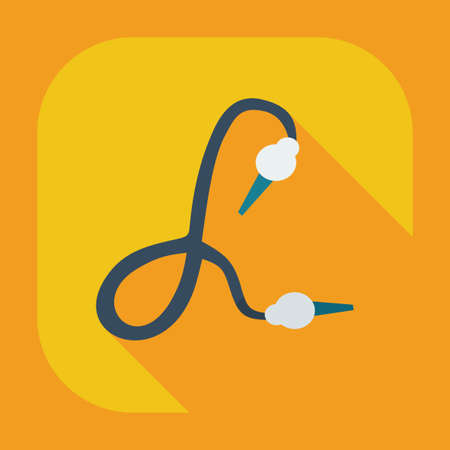 Flat modern design with shadow icons parts hookahのイラスト素材
