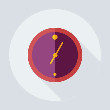 Flat modern design with shadow icons Wall clockのイラスト素材