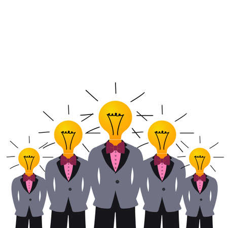 Idea man. creative design. Isolated illustration pictureのイラスト素材