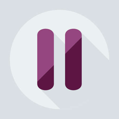 Flat modern design with shadow icon player