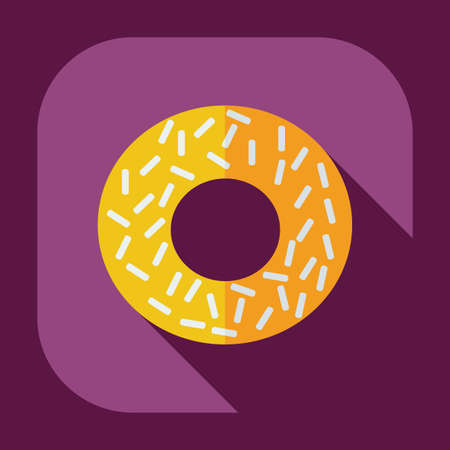 Flat modern design with shadow icons cakeのイラスト素材