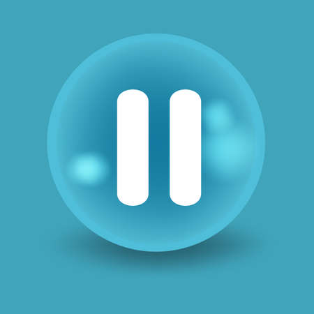 Flat modern design with shadow icon playerのイラスト素材