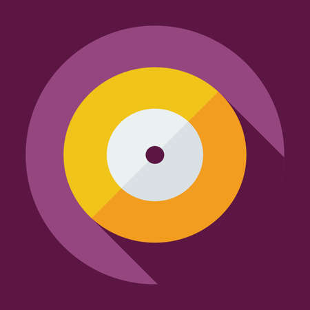Flat modern design with shadow icon vinylのイラスト素材