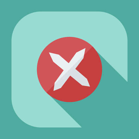 Flat modern design with shadow icons screwのイラスト素材