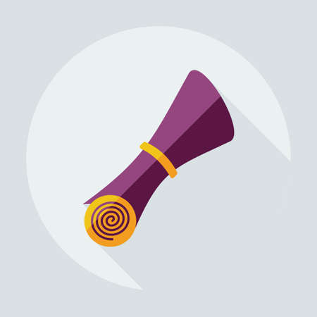 Flat modern design with shadow icons folder decreeのイラスト素材
