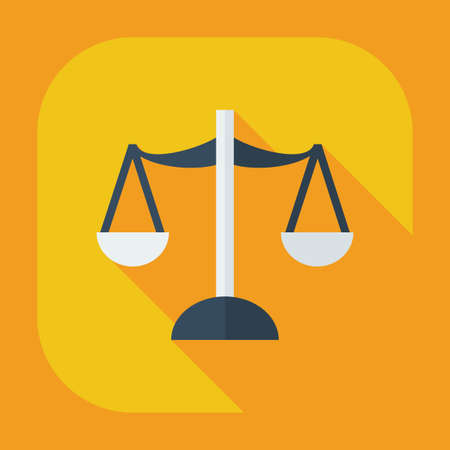 Flat modern design with shadow icons lawのイラスト素材