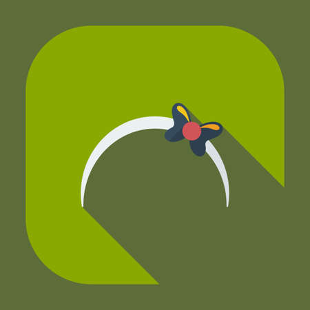 Flat modern design with shadow icons bijouterieのイラスト素材