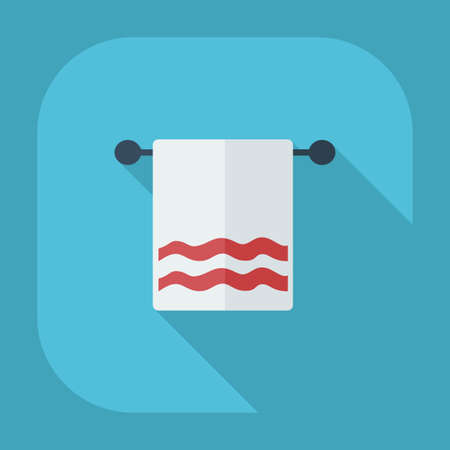 Flat modern design with shadow icons towelのイラスト素材