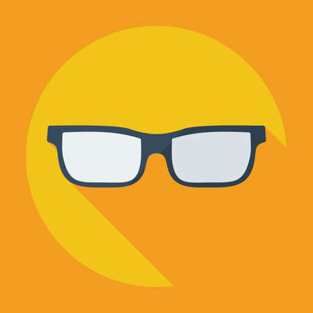Flat modern design with shadow icon opticsのイラスト素材