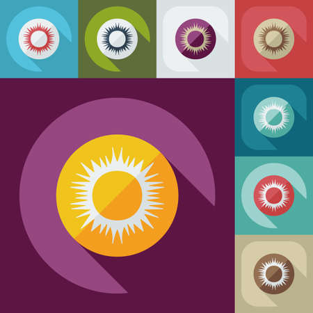 Flat modern design with shadow icon opticsのイラスト素材