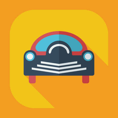 Flat modern design with shadow icons carのイラスト素材