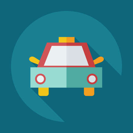 Flat modern design with shadow icons carのイラスト素材