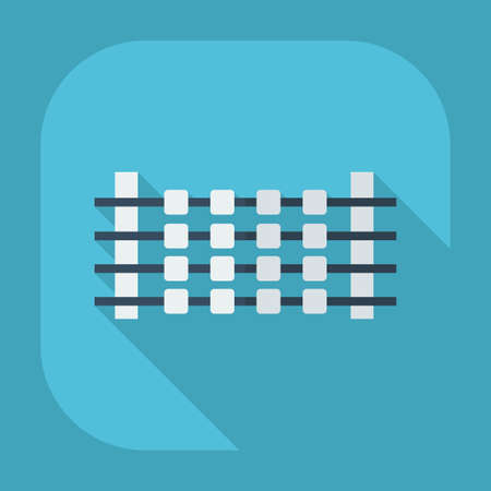 Flat modern design with shadow icons shashlikのイラスト素材