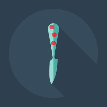 Flat modern design with shadow icons dinnerwareのイラスト素材