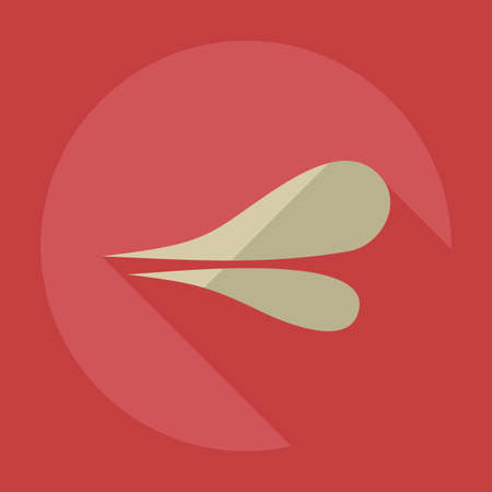 Flat modern design with shadow icons lipsのイラスト素材