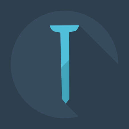 Flat modern design with shadow icons screwのイラスト素材