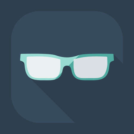 Flat modern design with shadow icon opticsのイラスト素材