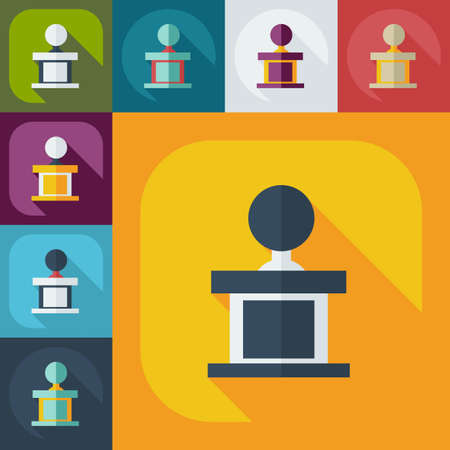 Flat modern design with shadow icons judgeのイラスト素材