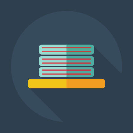 Flat modern design with shadow icons towelのイラスト素材