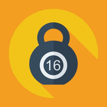 Flat modern design with shadow icon weightのイラスト素材