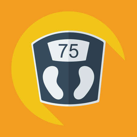 Flat modern design with shadow icon scalesのイラスト素材