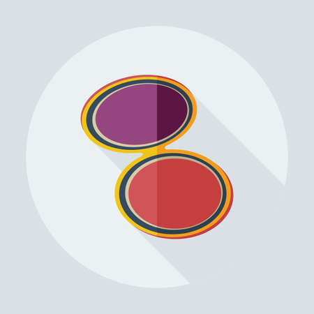 Flat modern design with shadow icons mirrorのイラスト素材