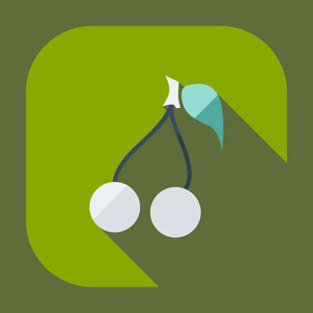 Flat modern design with shadow icons cherryのイラスト素材