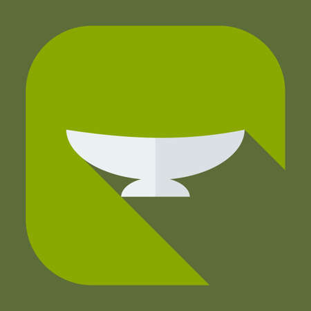 Flat modern design with shadow icons plateのイラスト素材
