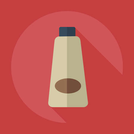 Flat modern design with shadow icons hand creamのイラスト素材