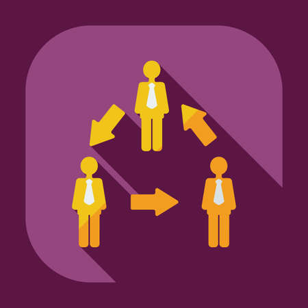 Flat modern design with shadow icons business iconのイラスト素材